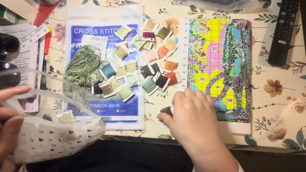#Unboxing  Anatole le chat « mirliflore » #pointdecroix  #pointdecroixestampe  #loisirs créatifs