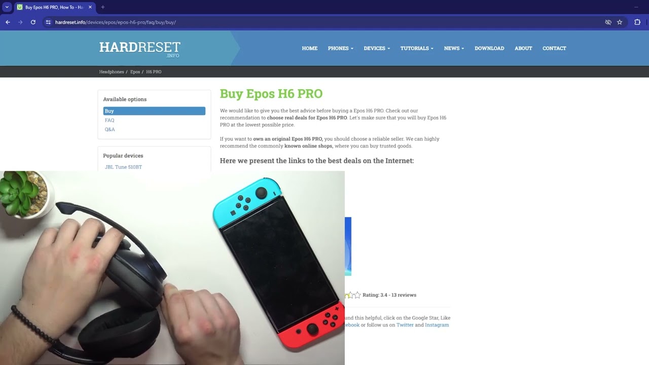 Как подключить EPOS H6 Pro к Nintendo Switch