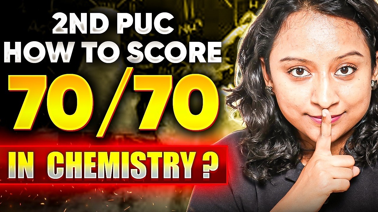 How to Score 70/70 in 2nd PUC Chemistry 💯 | Last Minute Secret Strategy #2ndpuc