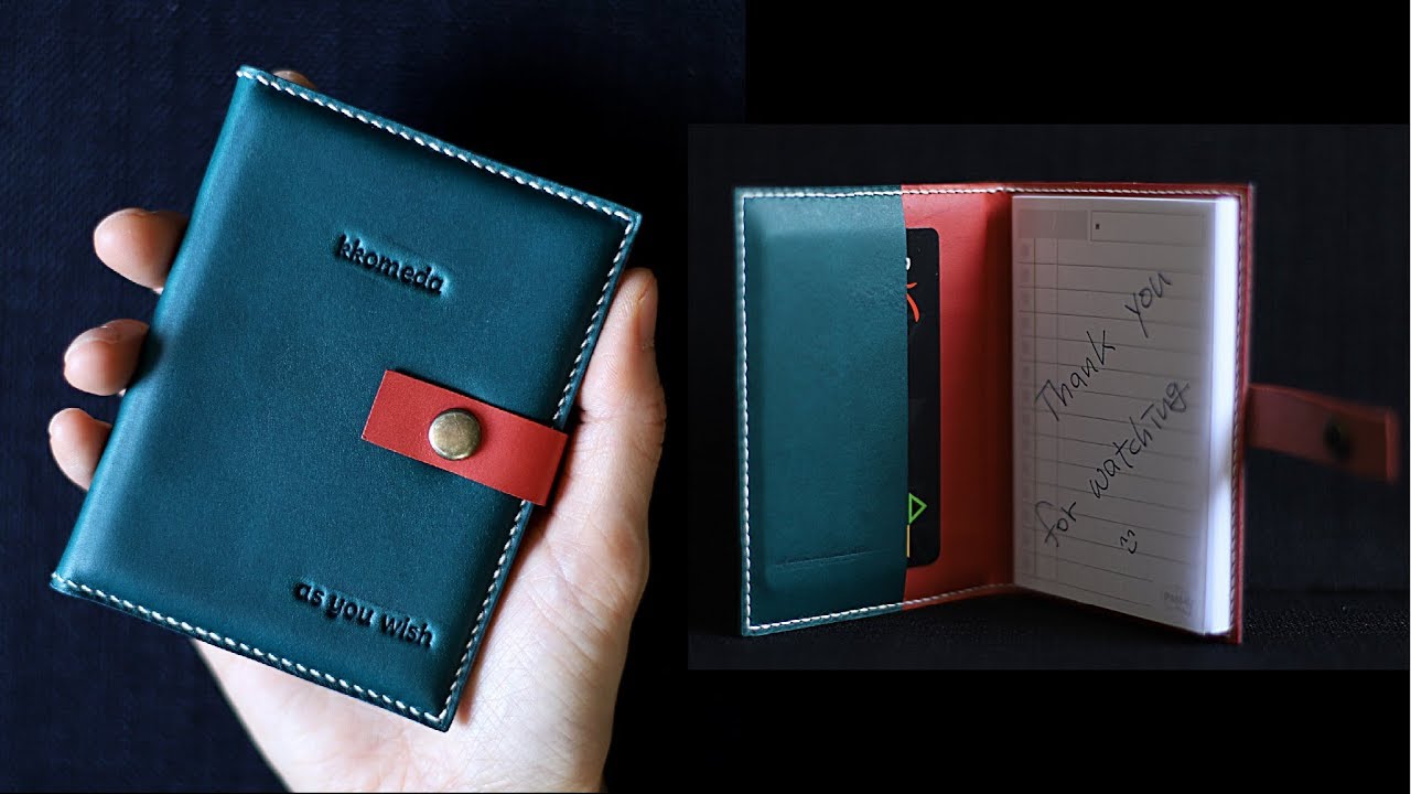 DIY memo pad holder / Making cute note / Leather craft ideas