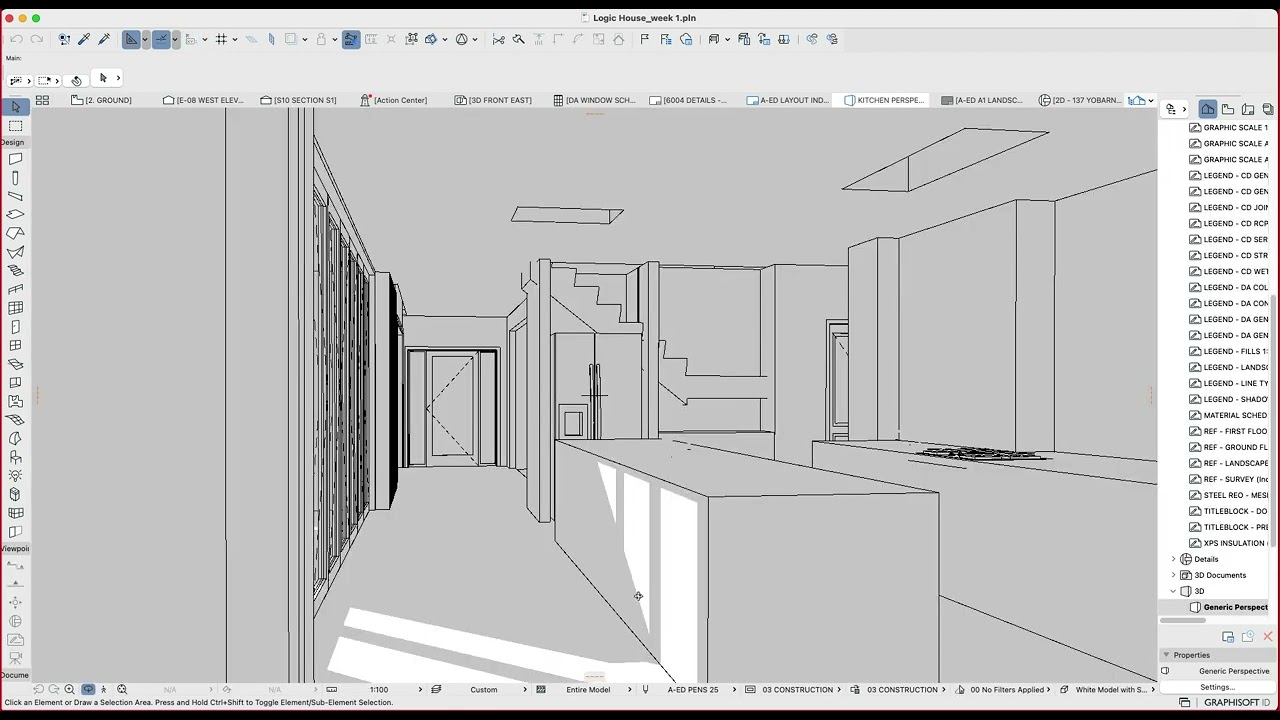 ARCHICAD 25 INTERIORS 01 - 3D VIEW SETUP