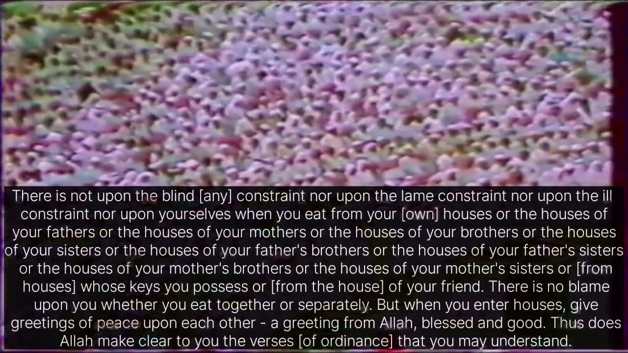 From Surah An-Nur and Surah Furqan - Sheikh Ali Jaber Rahimahu Allah - English meanigs