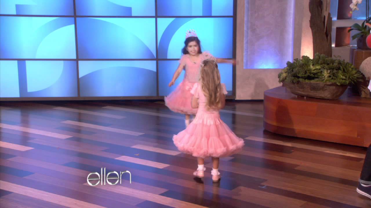 Sophia and Rosie Dance During Break