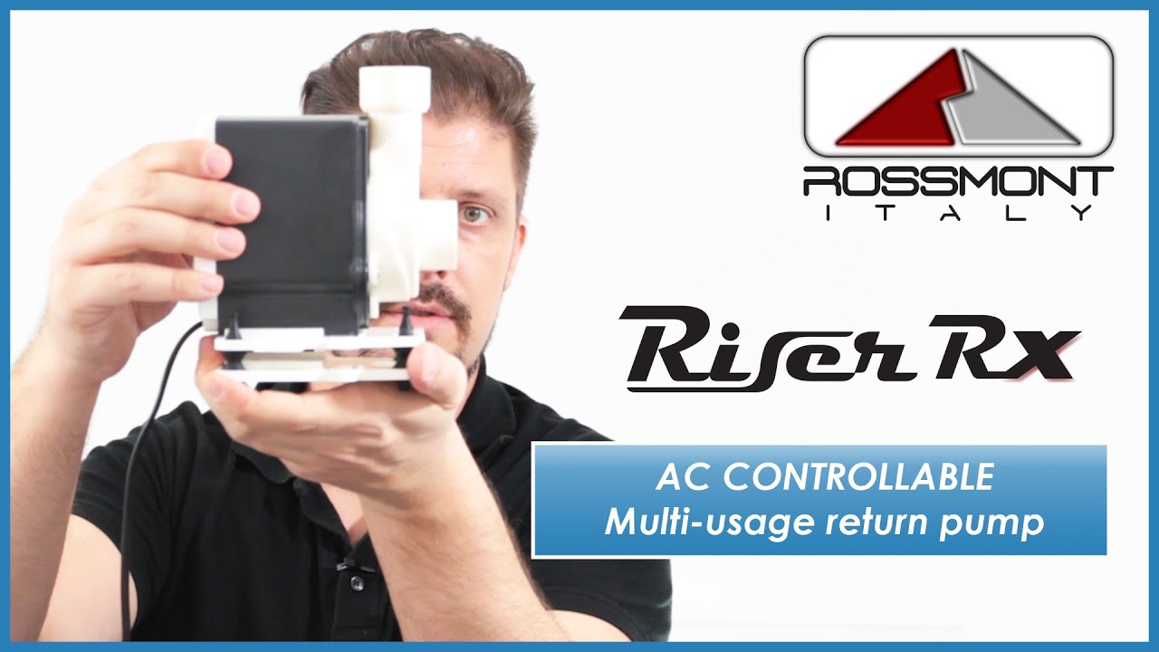 Rossmont aquarium: pumps and controller with smartphone app | Riser RX multi-usage return pump