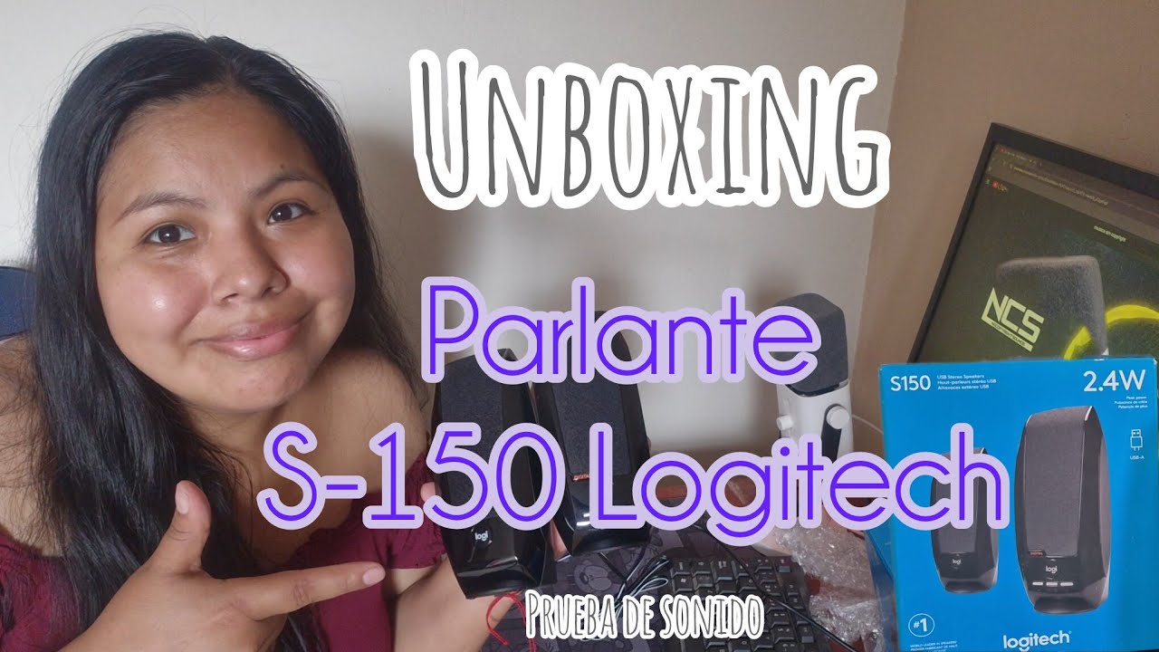UNBOXING PARLANTE S-150 LOGITECH PARA PC  /PRUEBA DE SONIDO / bueno -bonito -barato