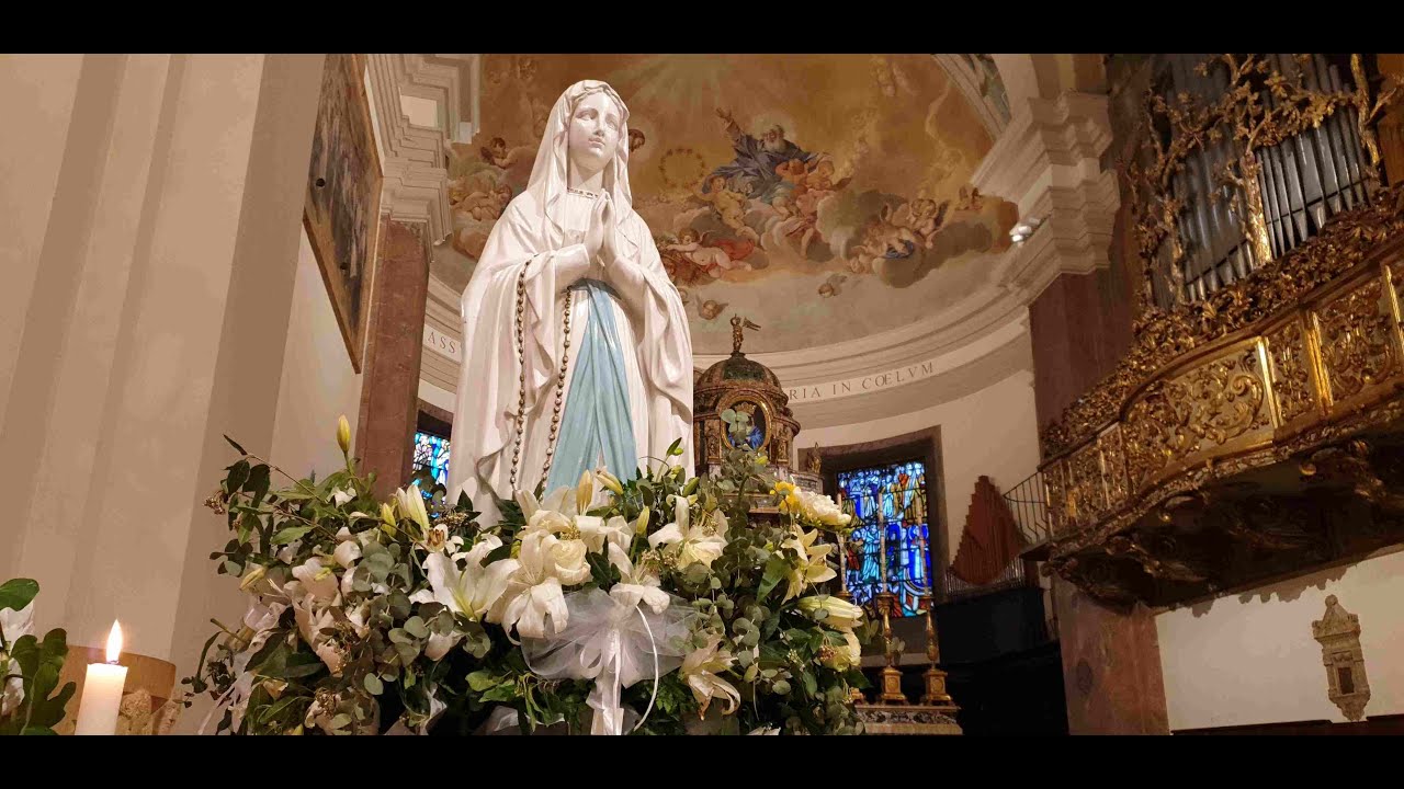Cattedrale Terni Pellegrinaggio statua Madonna di Lourdes