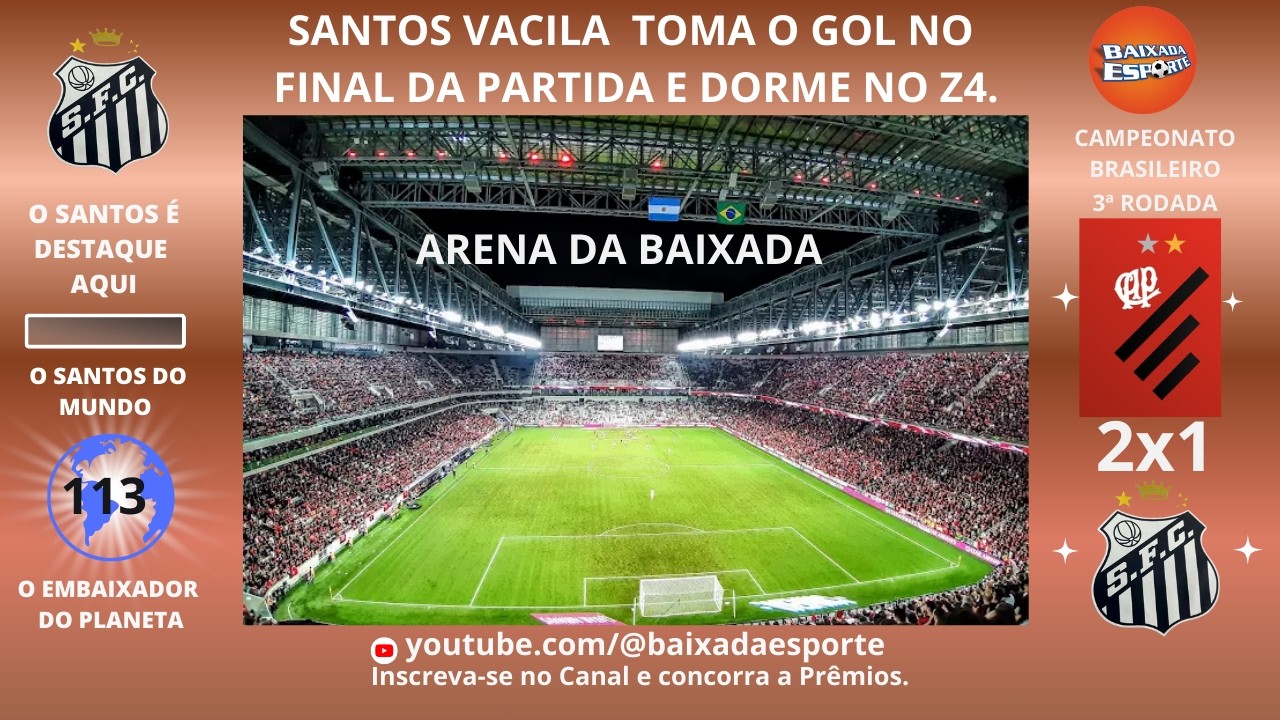 13/02/26 - SANTOS VACILA, SOFRE GOL NO FIM E AMARGA MAIS UMA DERROTA.