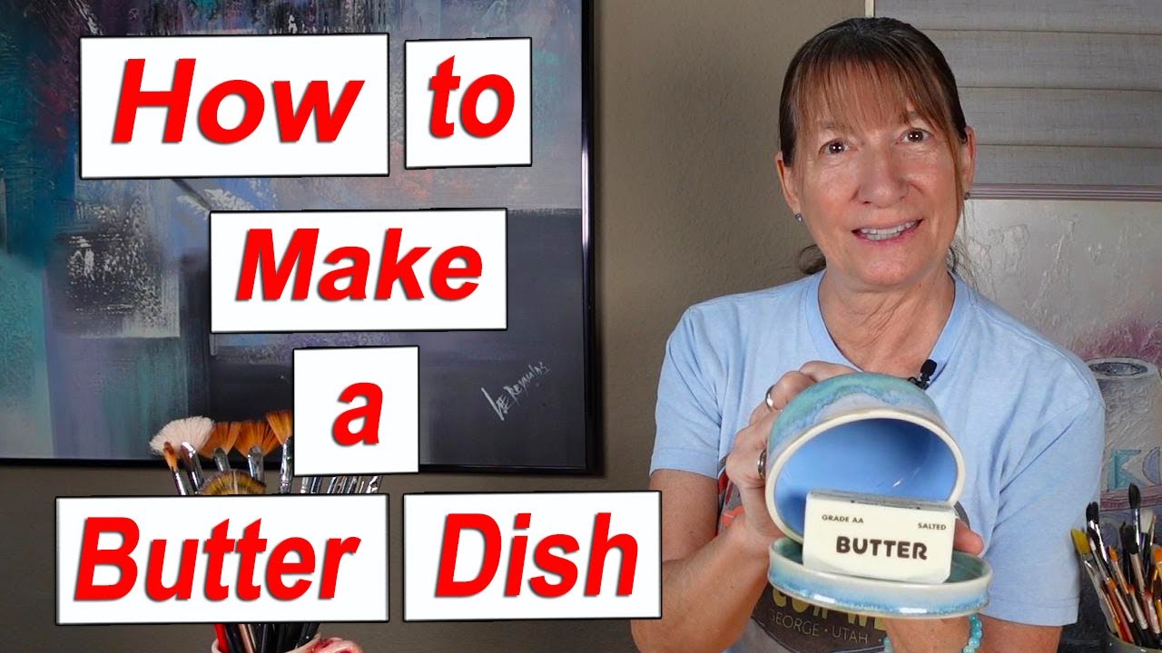 How to Make a Butter Dish on the Pottery Wheel | Throw, Trim, and Glaze
