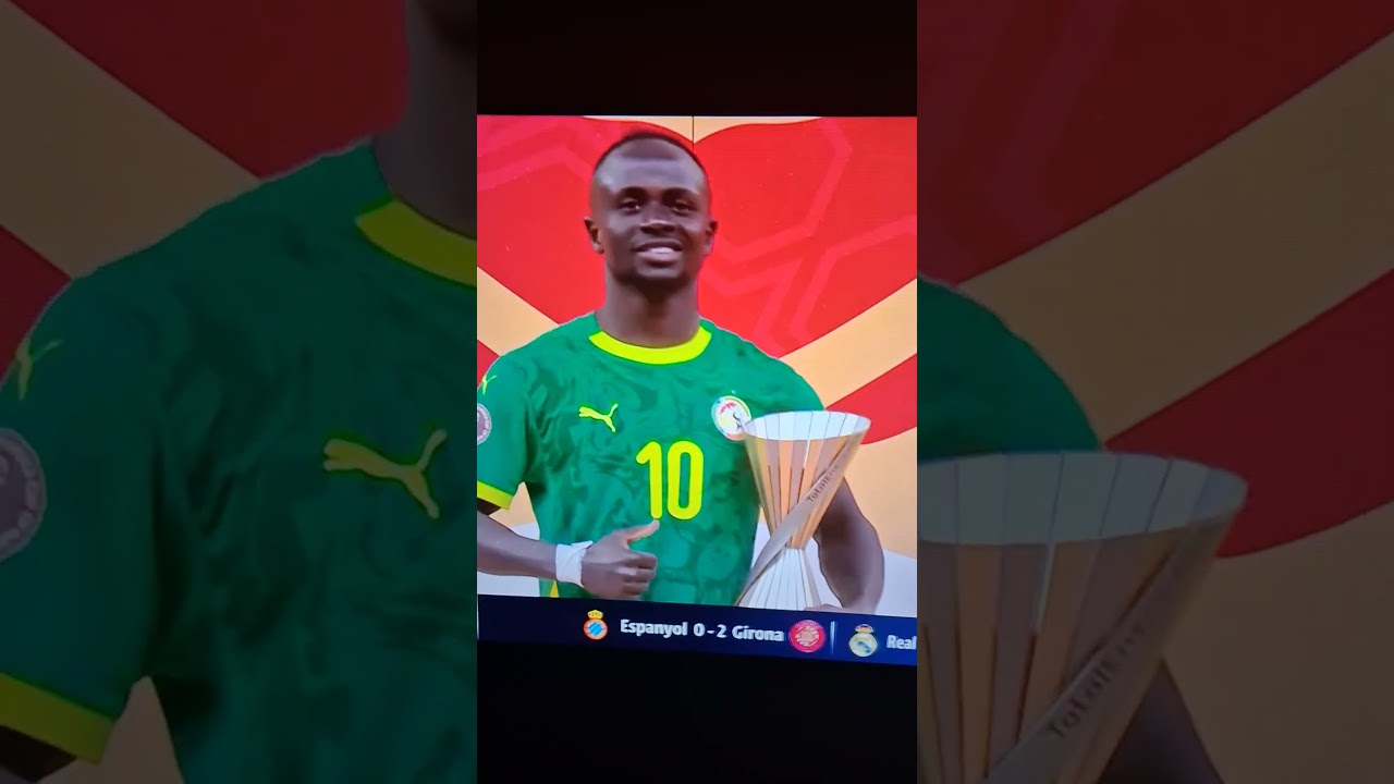 Sadio Mané con la copa 2026 Senegal Campeón 