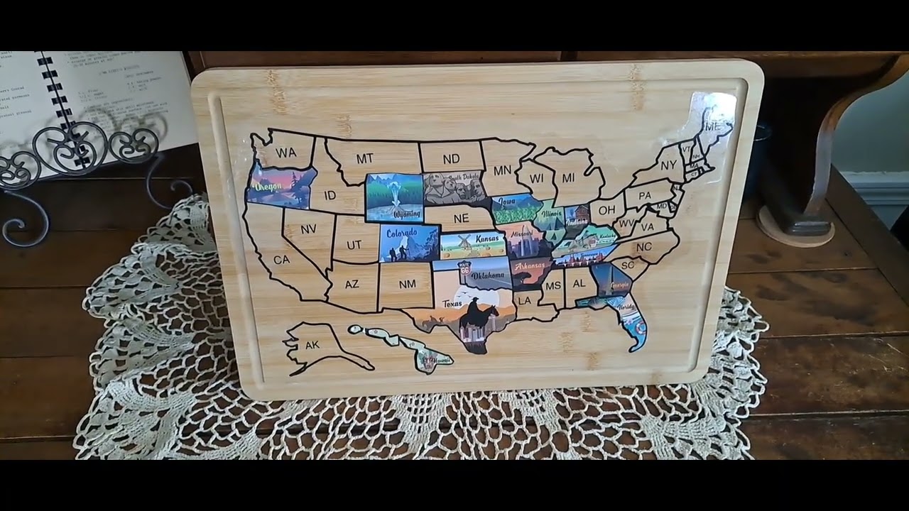 My States Map Board!