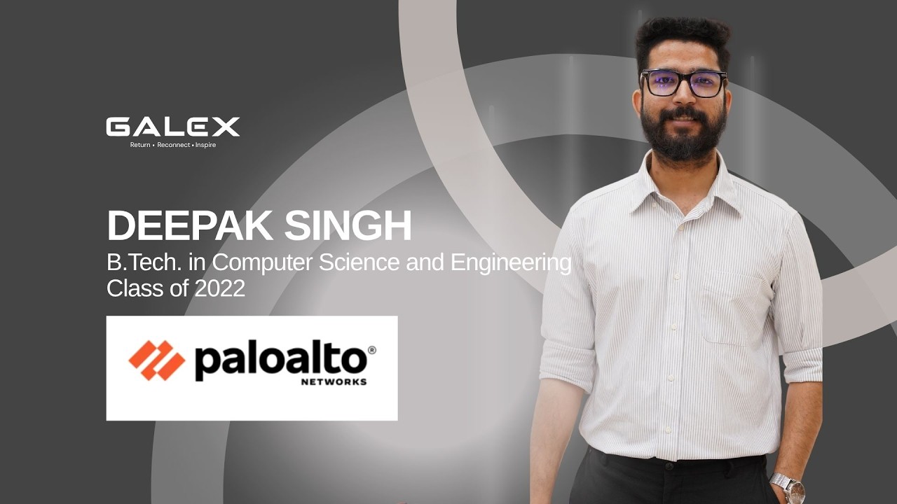 Galgotias University Alumnus Deepak Singh Shares His Journey to Palo Alto Networks