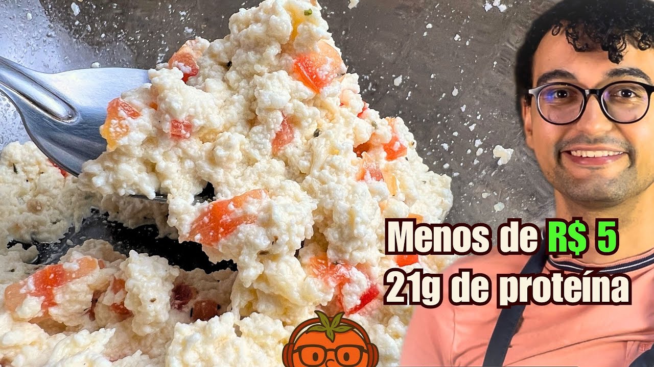 O Queijo Cottage mais FÁCIL que já fiz! Por menos de R$5 e 21g de proteína