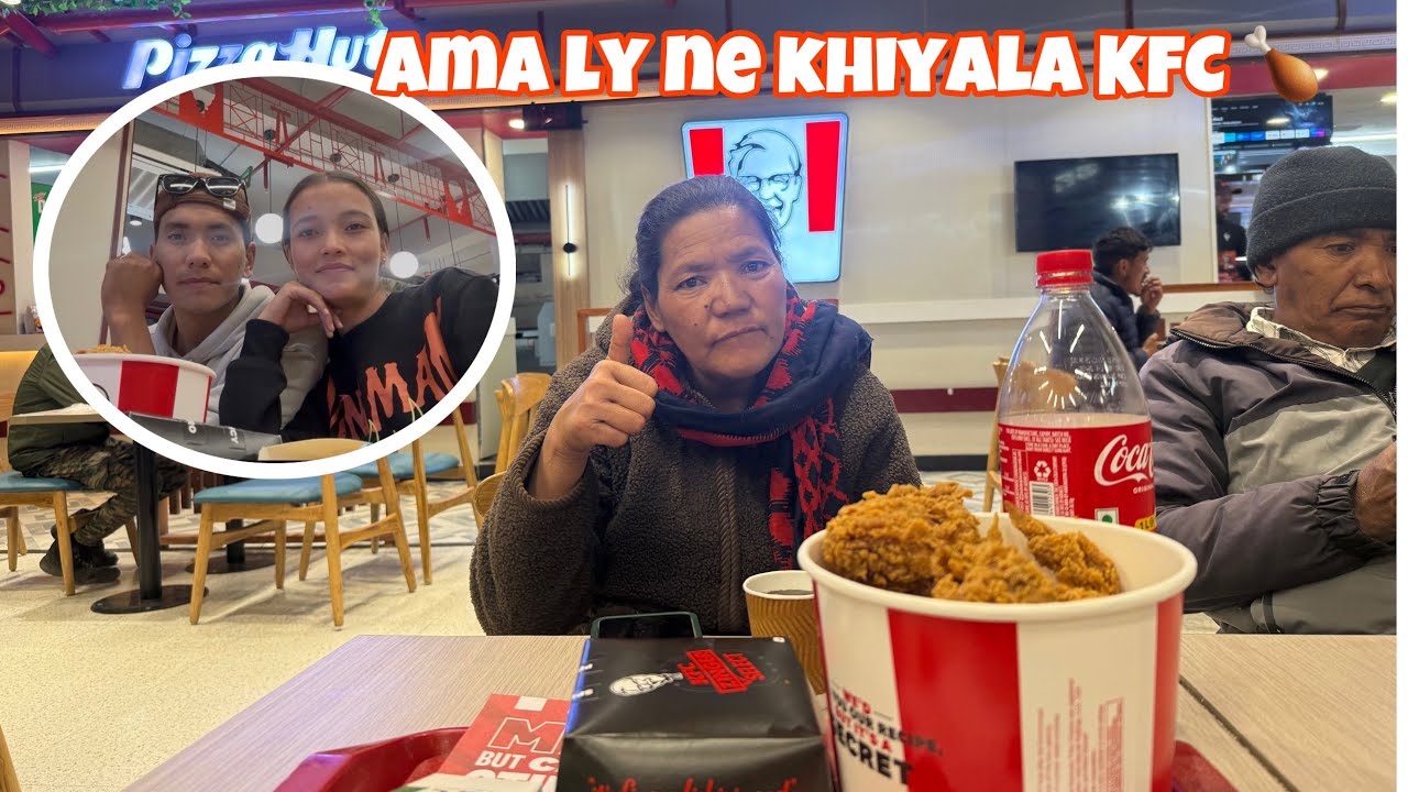 AMA LY NE KHILAYA KFC #ladakhivlogger ##dailyvlog #viralvlogs 