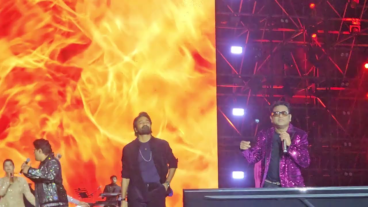 Dhanush’s SHOCKING Surprise Entry at AR Rahman Concert 🔥 | Crowd Goes Crazy! 😱🎤