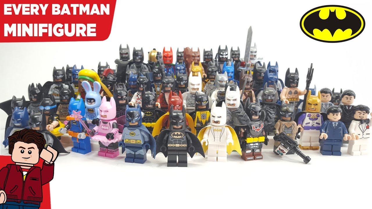 EVERY LEGO Batman & Bruce Wayne Minifigure EVER Released To Date (That I have in my collection)