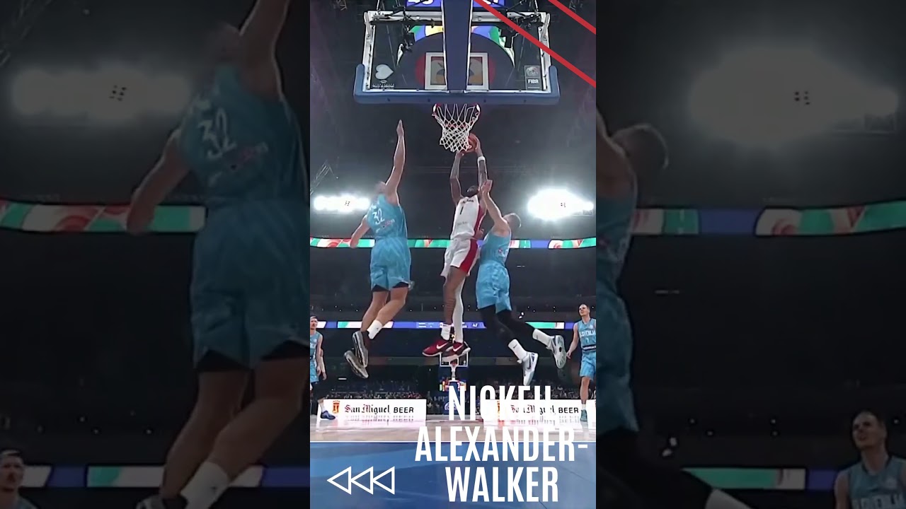Nickeil Alexander-Walker with the RIM ROCKER! 