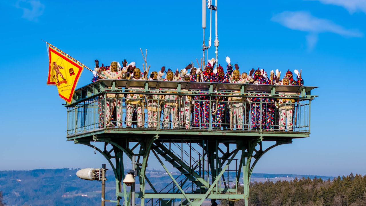 MARKDORF - Närrisches Treiben auf dem Gehrenbergturm