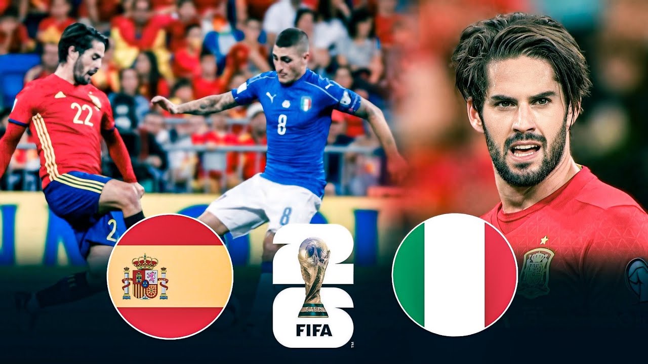 من الذاكرة : إسبانيا X إيطاليا /تصفيات كأس العالم 2018/تعليق على سعيد الكعبى/إعادة رفع