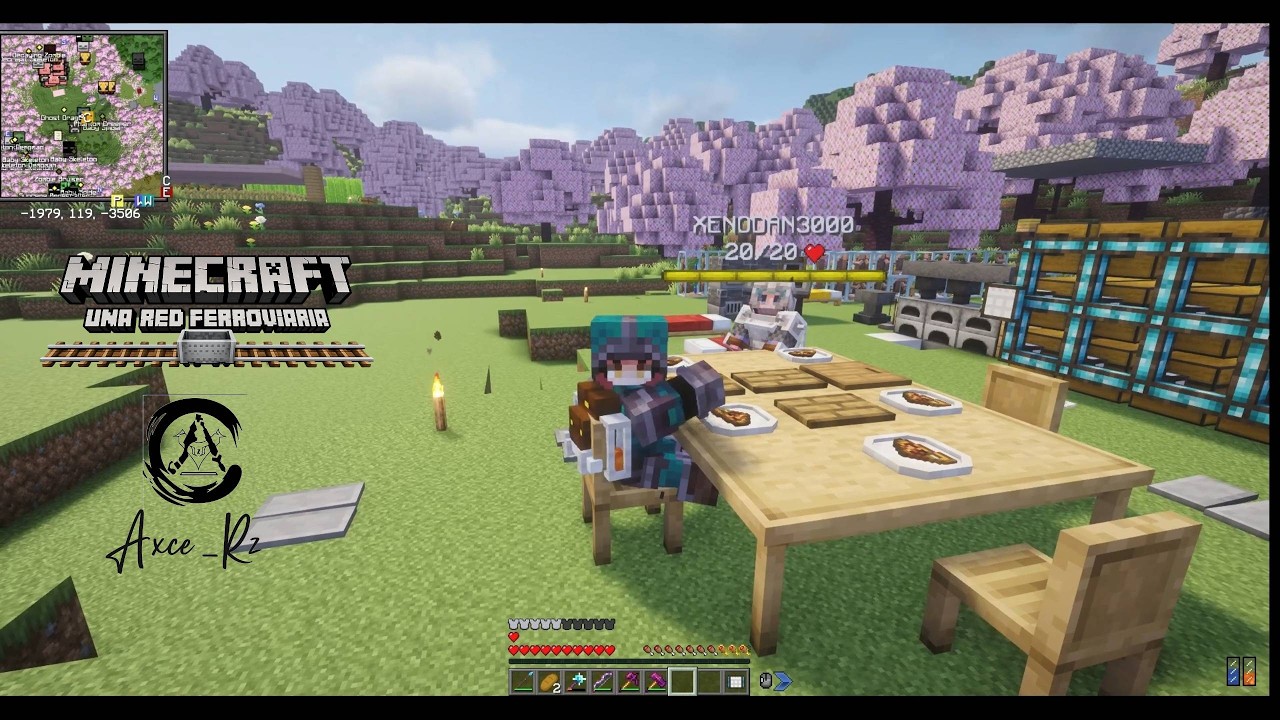 Minecraft | Con Mods | Cap5 | Creando Una Red Ferroviaria | Nueva zona para la base