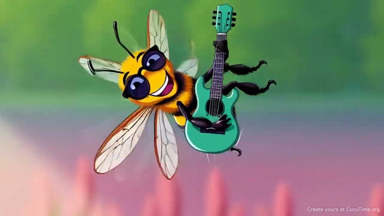 Bea the Rockstar Bee & Her Nectar Guitar