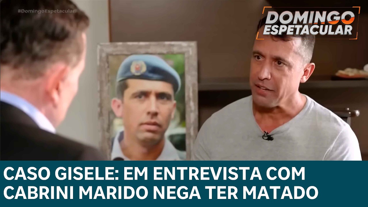 Caso PM Gisele: Entrevista exclusiva com Cabrini, ex marido Geraldo Neto nega ter matado a soldado
