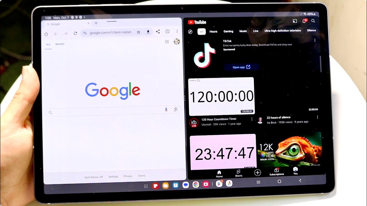 Как разделить экран многозадачности на Samsung Galaxy Tab S10!