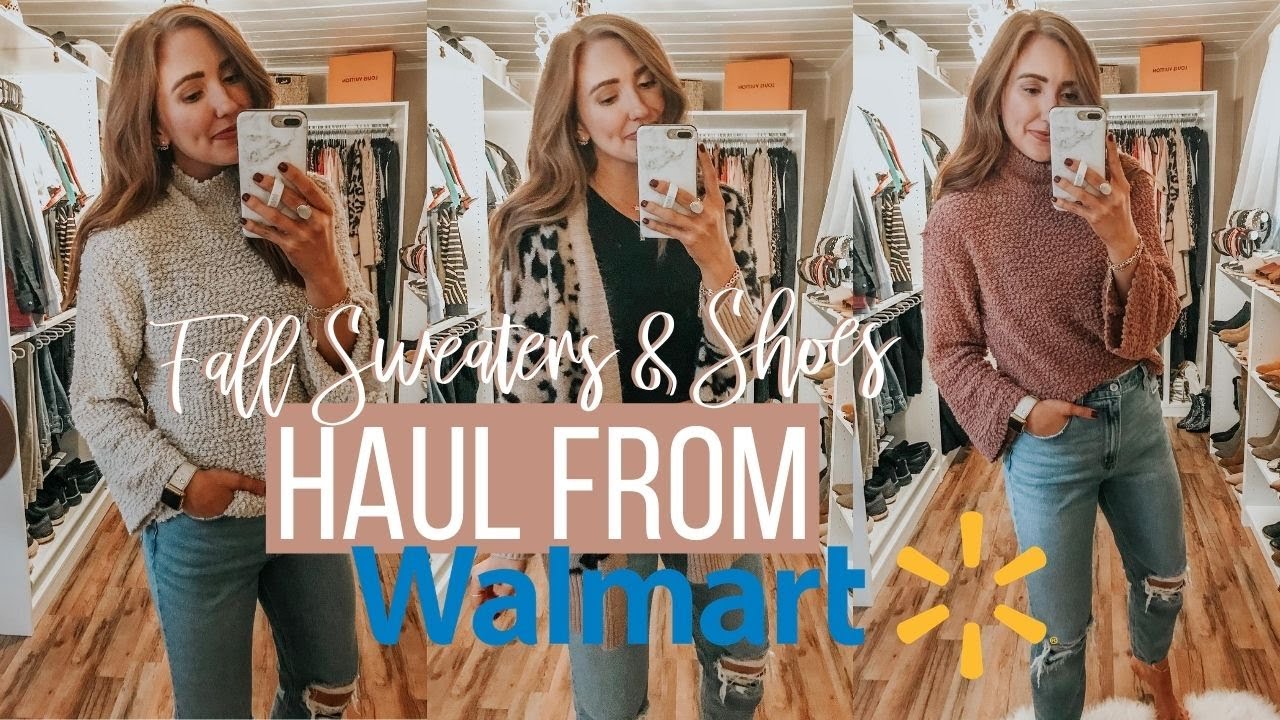 WALMART FALL TRY ON HAUL! *Shoes, Sweaters, Cardigans* | Moriah Robinson
