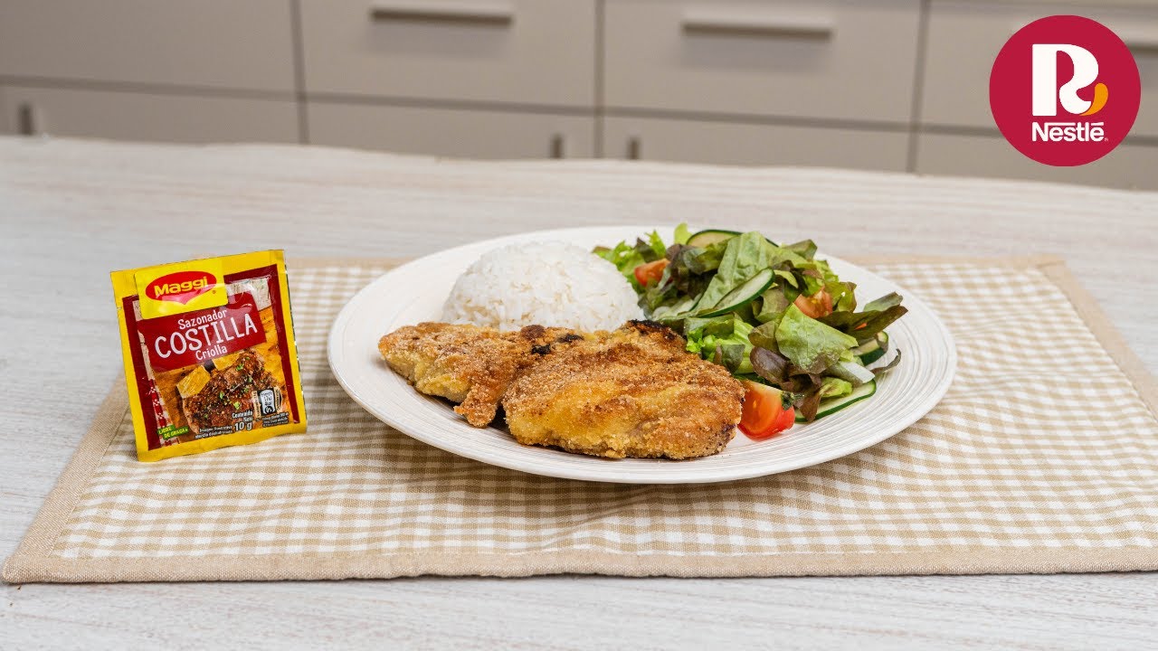 CHULETA EMPANIZADA CON PAN RALLADO MAGGI® |  RECETAS NESTLÉ® CAM