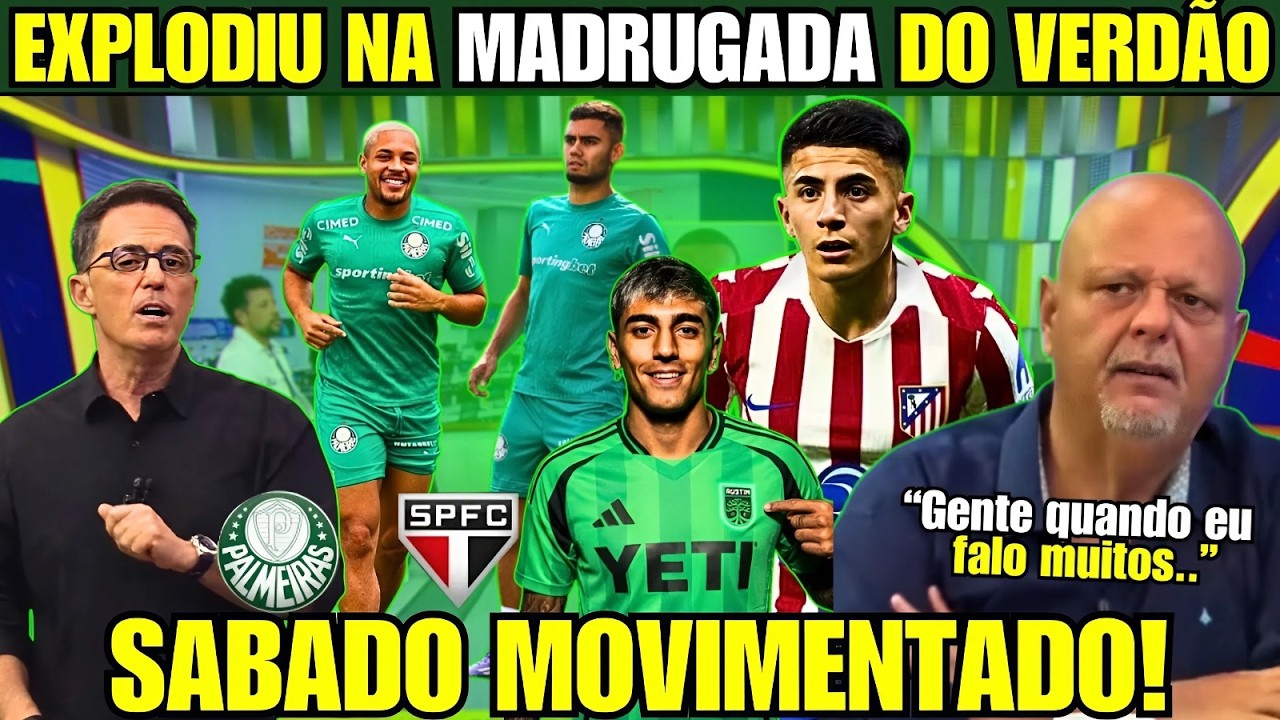 MADRUGADA AGITADA NO PALMEIRAS! TUDO PRONTO PRO CHOQUE-REI E MERCADO DA BOLA DO VERDÃO