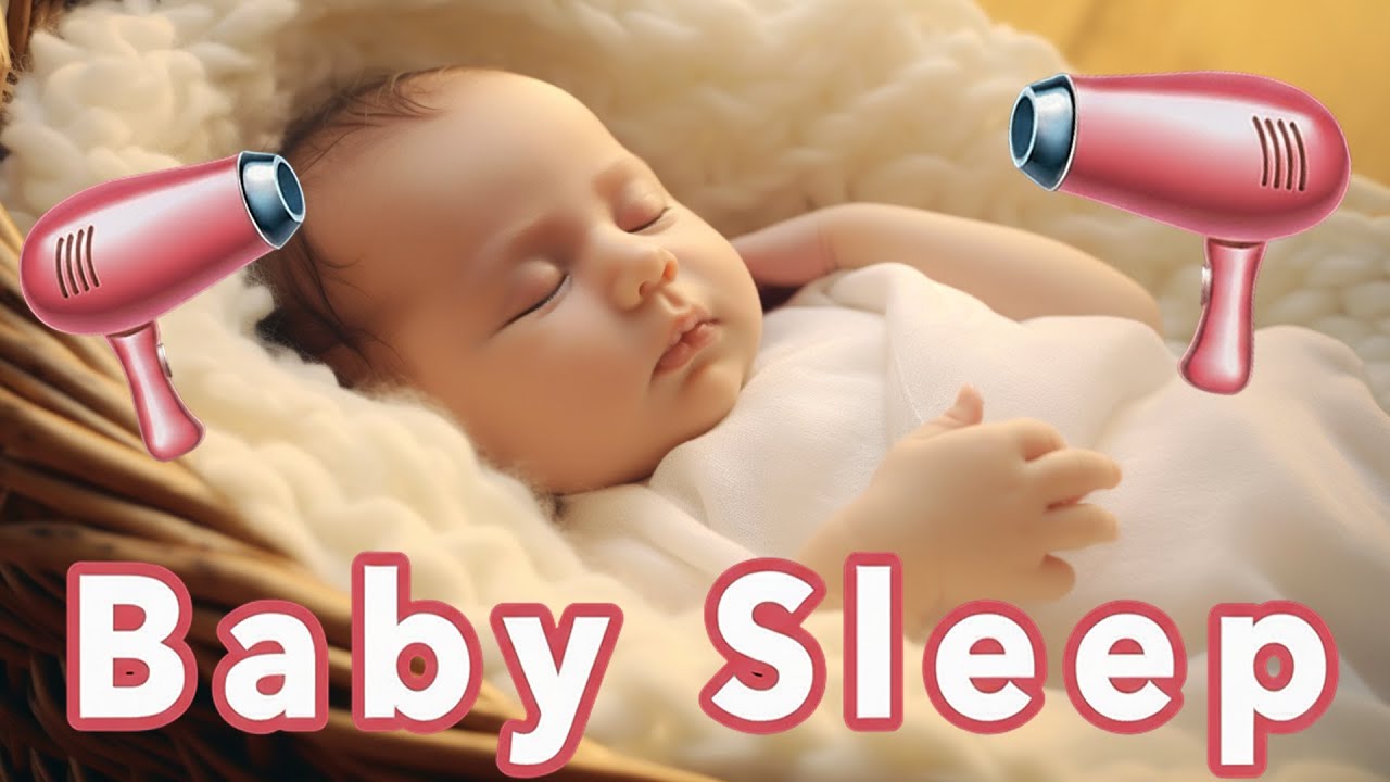 Baby Fön Geräusch 10 Stunden | Weißes Rauschen zur Beruhigung und Einschlafhilfe