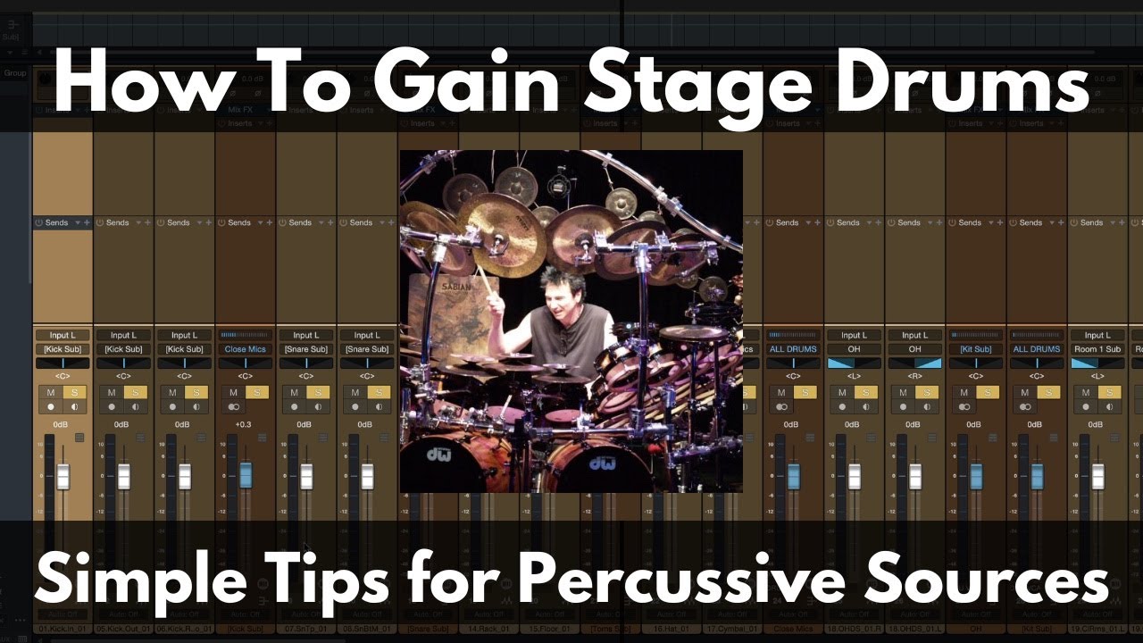 How To Gain Stage Drums | Simple Tips for Percussive Sources