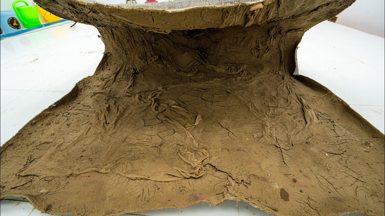 Rock-Hard Mud Rug! Can It Be Restored? | Satisfying ASMR Carpet Cleaning