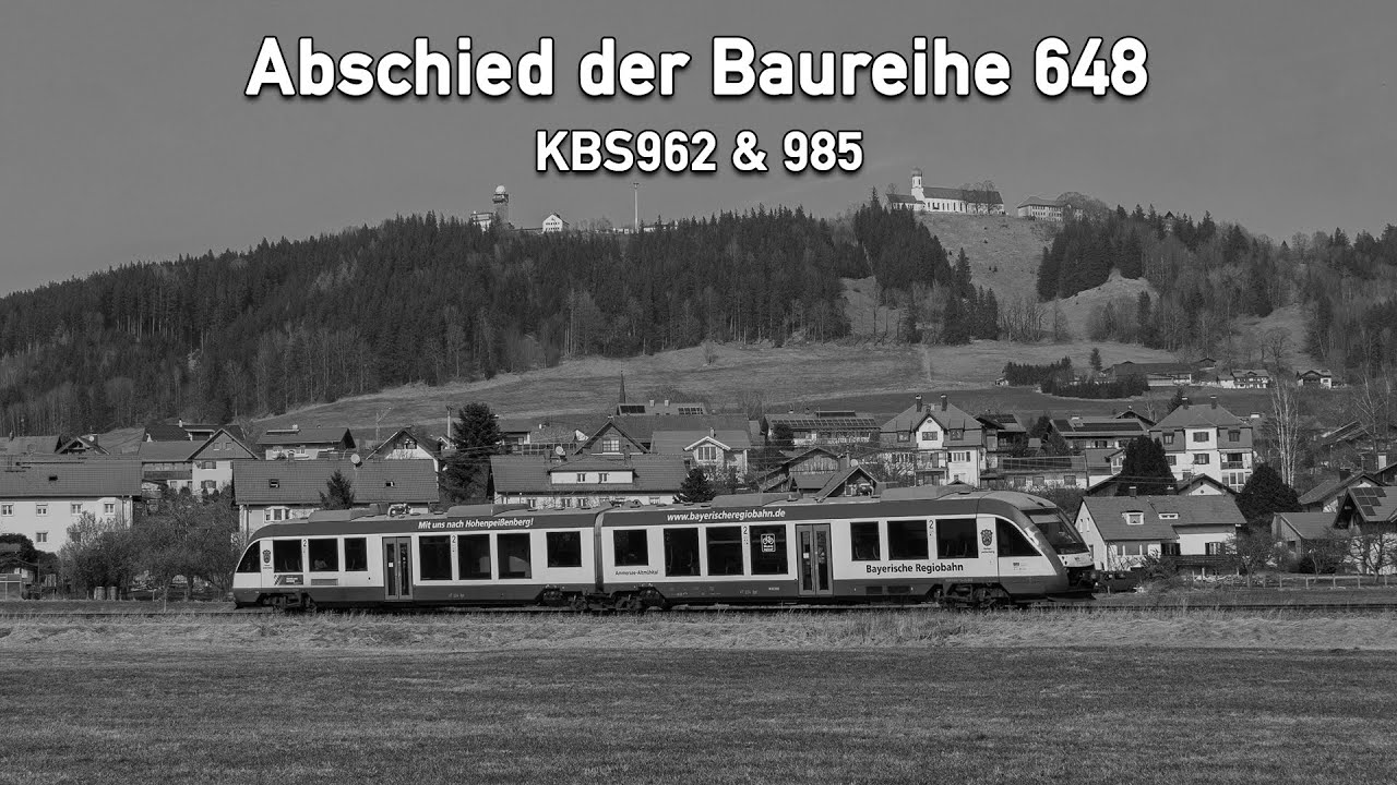 Abschied der Baureihe 648 - Ammersee/Pfaffenwinkelbahn