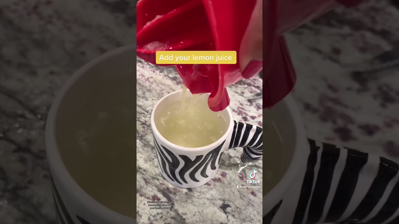Flat Belly Tea -  #flattummy #flattummytea #flatstomach #lemontea