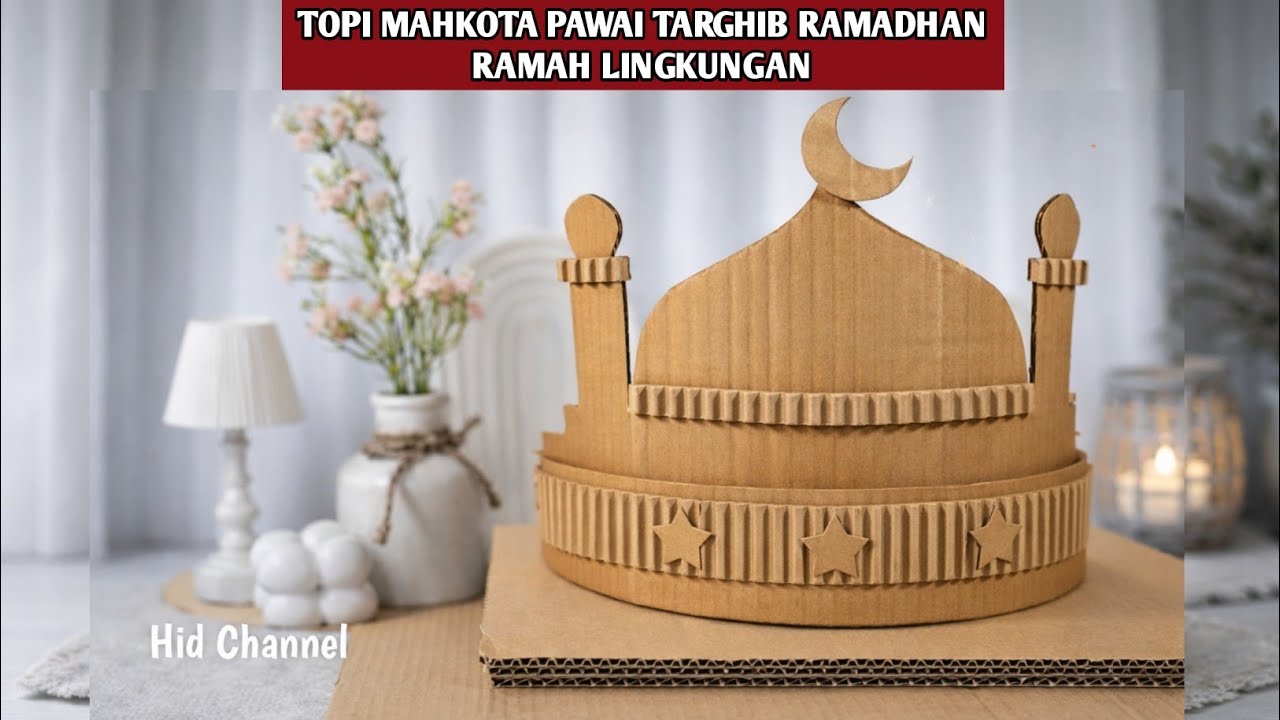 TUTORIAL MAHKOTA PAWAI TARGHIB RAMADHAN YANG RAMAH LINGKUNGAN