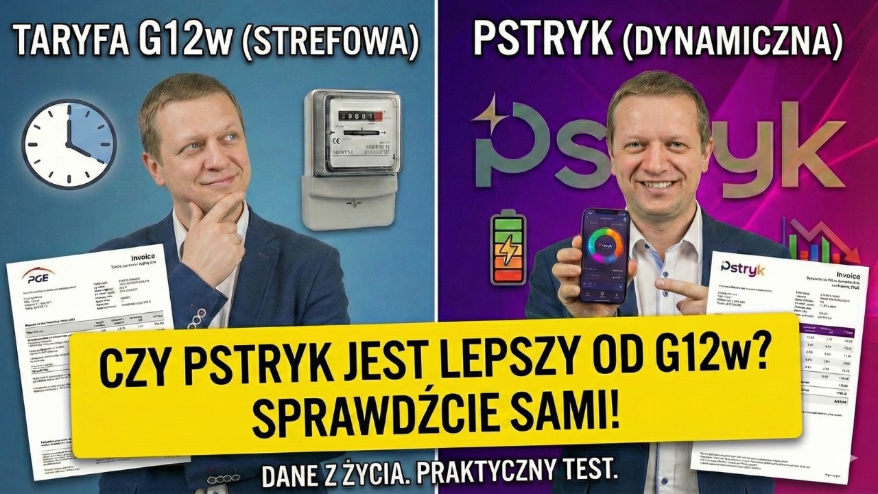PSTRYK vs G12w w 2026. Czy to się opłaca ZIMĄ z Pompą Ciepła i EV? Twarde dane za Styczeń.