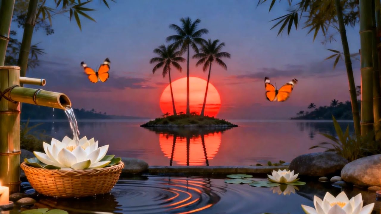 Relaxing Spa Music - Beautiful Peaceful, Calm Music, Meditation, Nature Sounds, Bamboo Water Sounds