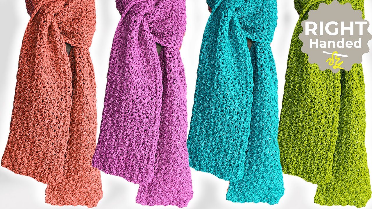 Speedy Granny Ruth Simple Crochet Scarf Pattern That Anyone Can Make!