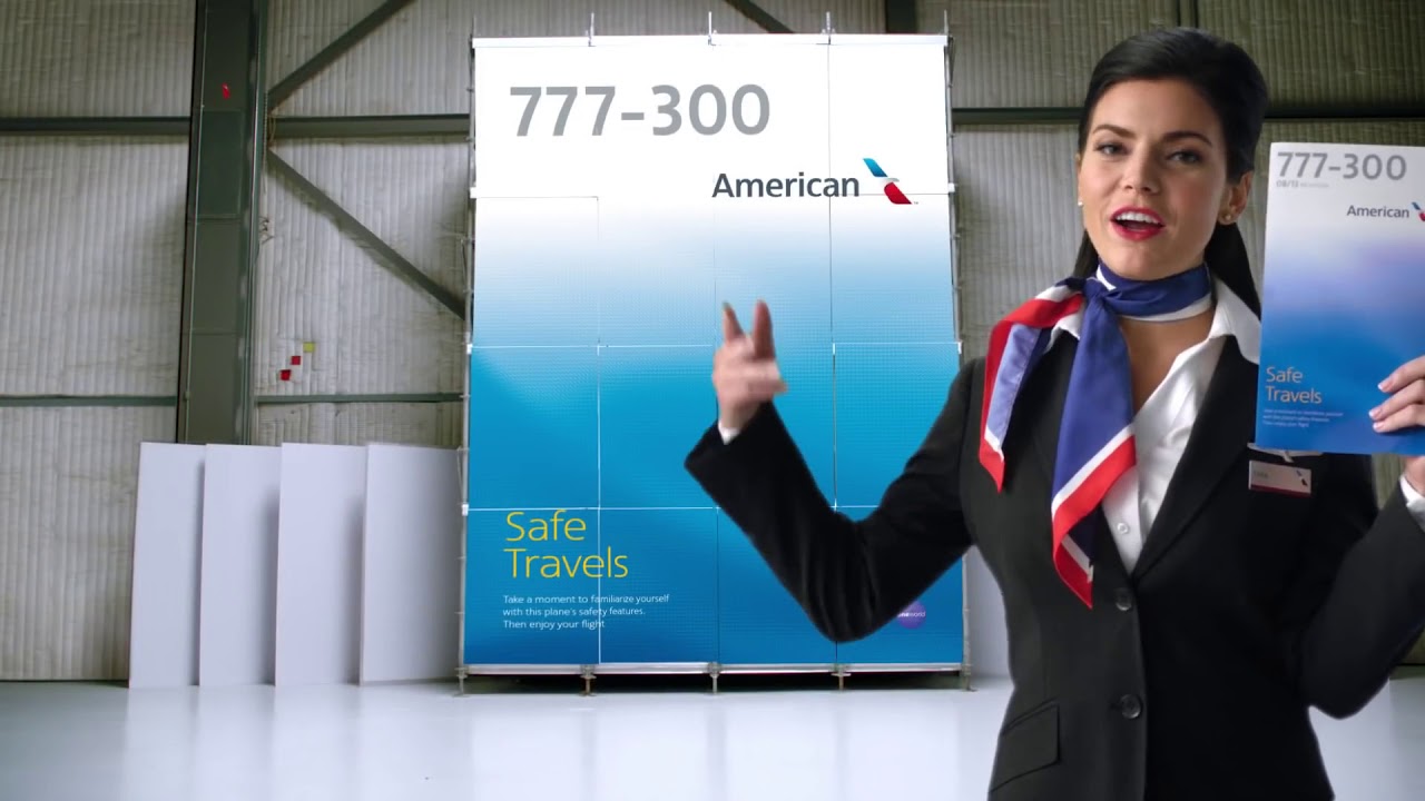 American Airlines, inflight safety video (2016)