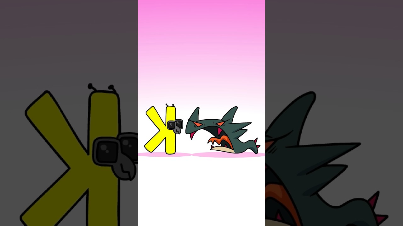 Number Lore 4 screams Alphabet Lore K | Animation meme