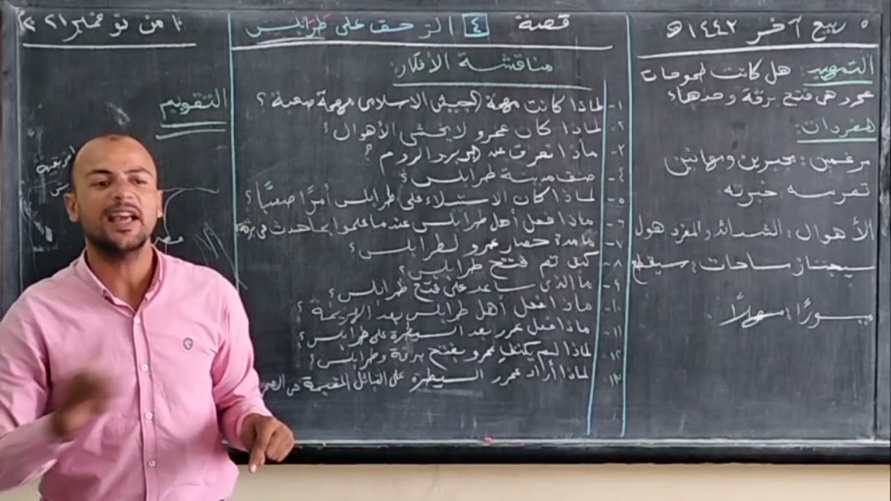 الفصل الرابع من قصة عقبة بن نافع فاتح إفريقية للصف الأول الإعدادي شرح نحو وقراءة وقصة تأسيس وليد علي