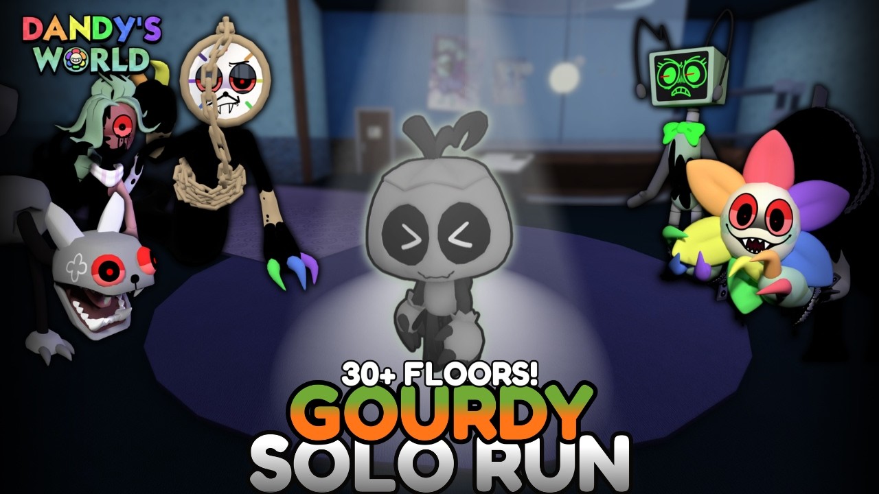 GOURDY SOLO RUN (30+ FLOORS) | DANDY'S WORLD
