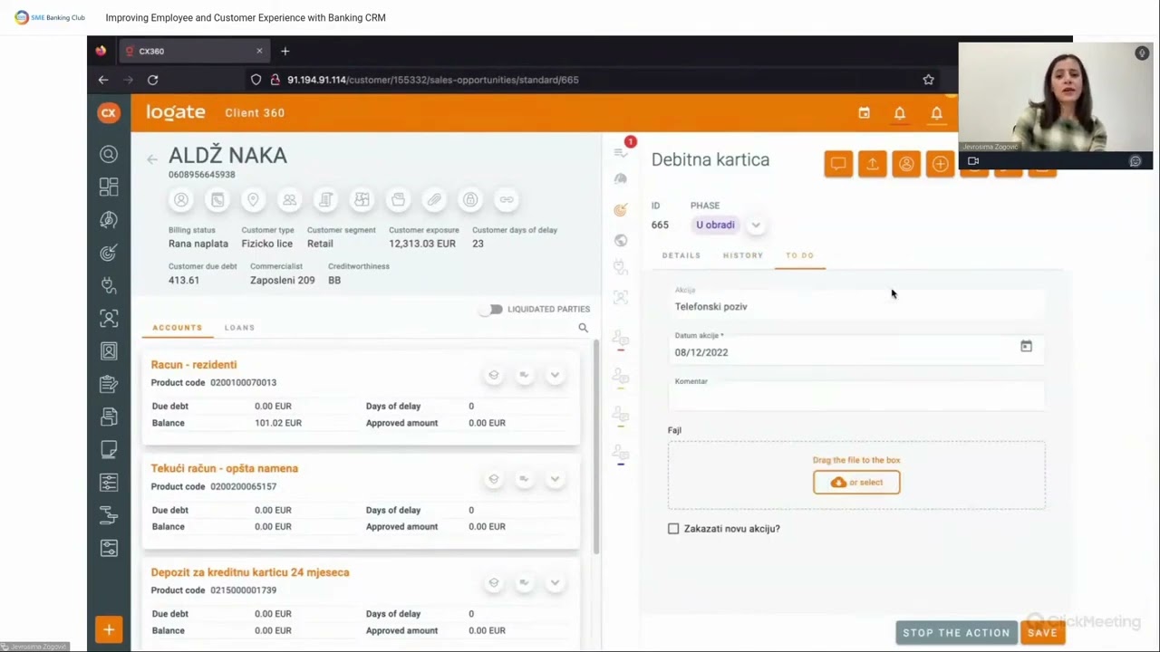 CX360 - Specialized Banking CRM Software by Logate