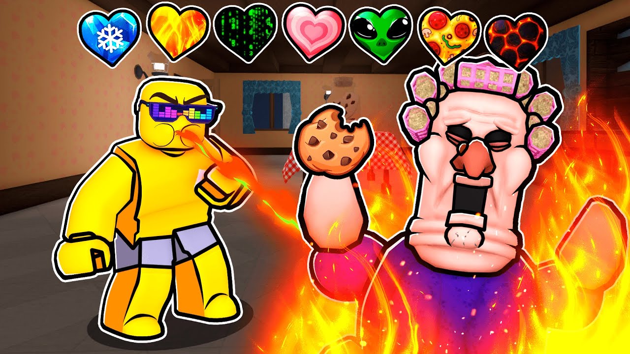 Unlock CUSTOM HEARTS In Grumpy Gran Roblox Obby