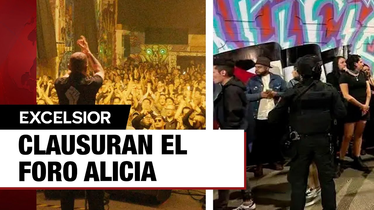 Clausuran el Foro Alicia CDMX en pleno concierto y desalojo se vuelve viral