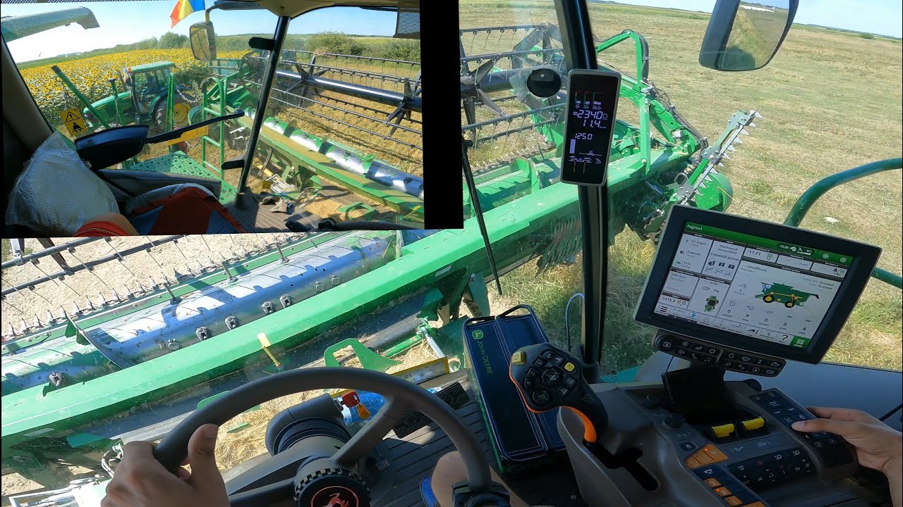 На уборке овса 2021 года!!! + JohnDeere S760i