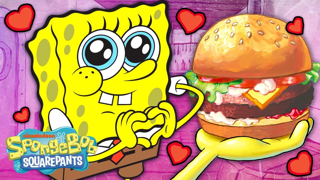 Every Time Someone Falls in Love With a Krabby Patty 😍🍔 SpongeBob