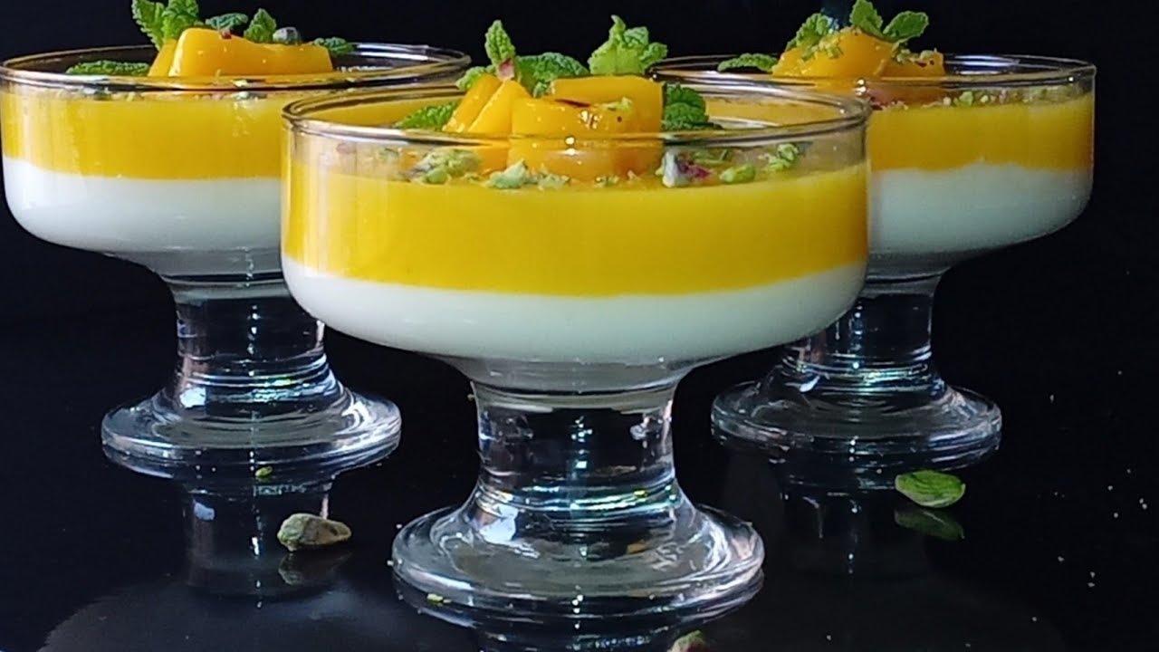 تحليه بالمونك بارده ولديده سريعه التحضير في مطبخ مريم cuisine maryma