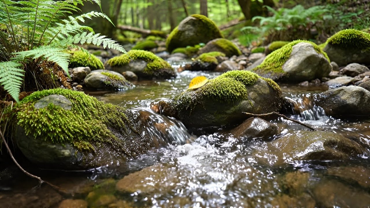 Water Sounds for Sleeping 🌿 Relaxing Forest Stream for Deep Sleep