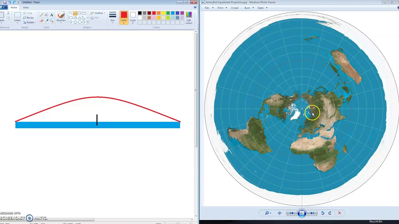 Fake ISS projection explained